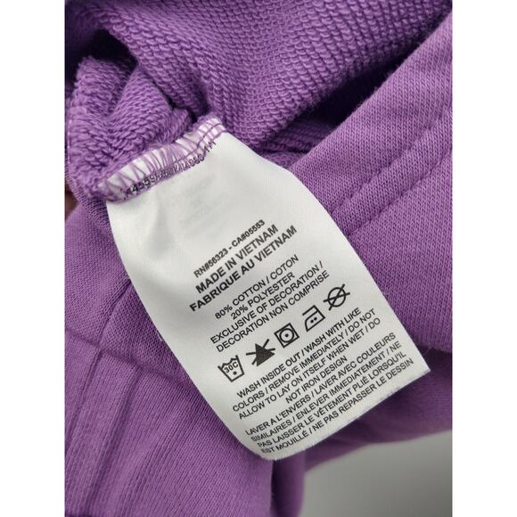 Nike Womens Varsity Shorts Romper Plus 3X Stretch Cotton Terry‎ Purple Nebula - Picture 11 of 12